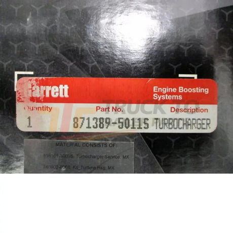 871389-5011S Garrett Turbo Assembly Kit G25-660 - Truck To Trailer