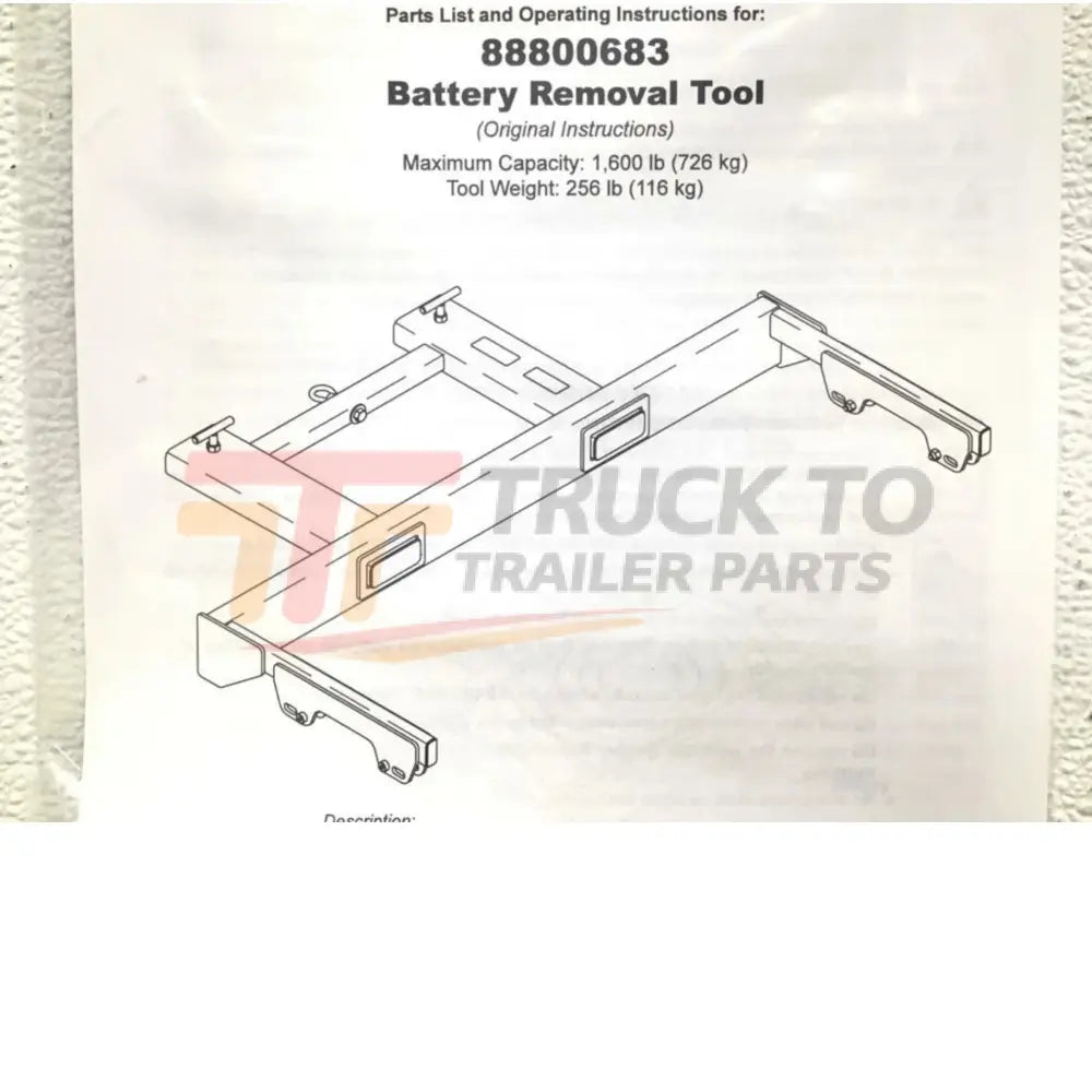 88800683 Genuine Mack Lifting Tool - Truck To Trailer