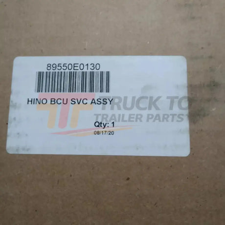 89550E0130 Hino Computer Assembly Emission Control - Truck To Trailer