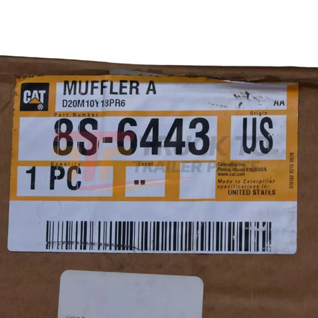 8S-6443 Genuine Caterpillar Exhaust Muffler - Truck To Trailer