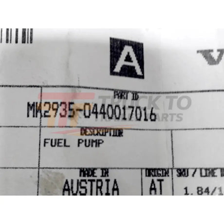 935-O440017016 Genuine Mack Fuel Pump - Truck To Trailer