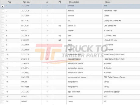 940191 Oem Mack Muffler Assembly For Mack Mp8 Volvo - Truck To Trailer