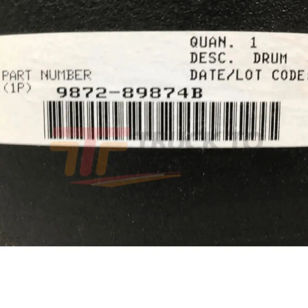 9872-89874B Genuine Mack Drum,Whl - Truck To Trailer