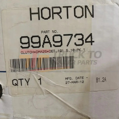 99A9734 Genuine Horton Engine Cooling Fan Clutch - Truck To Trailer