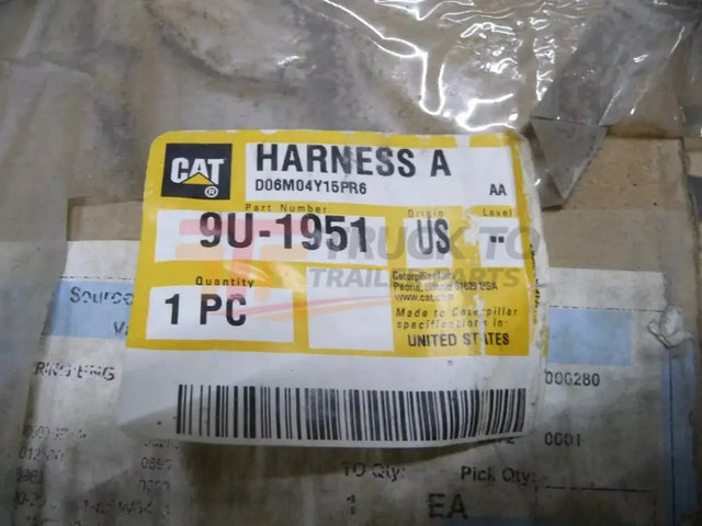 9U-1951 CAT Harness AS - Truck To Trailer