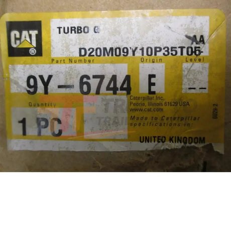 9Y-6744 Caterpillar Turbocharger Fits - Truck To Trailer