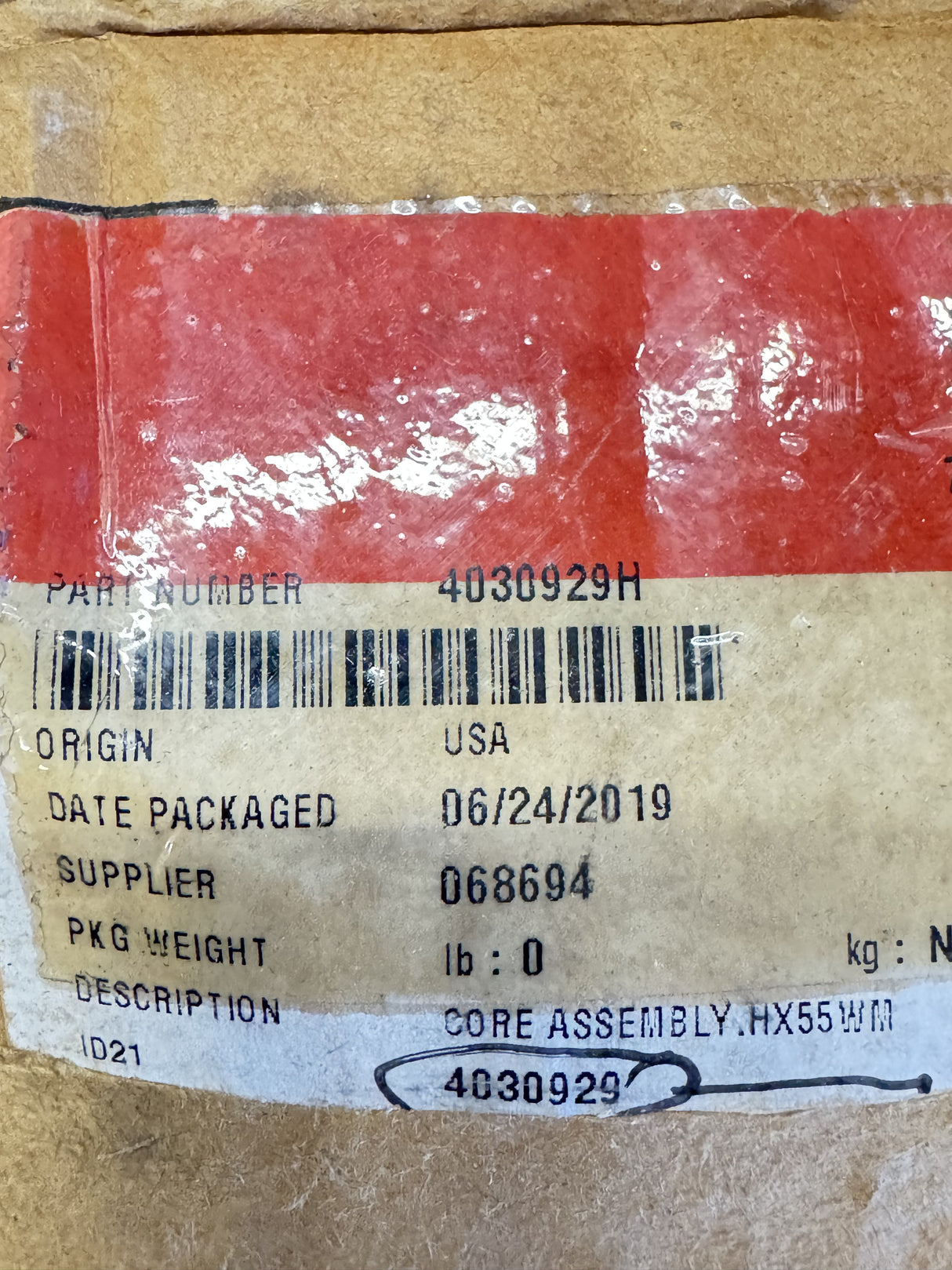 4030929H Genuine Holset Turbo Core Assembly