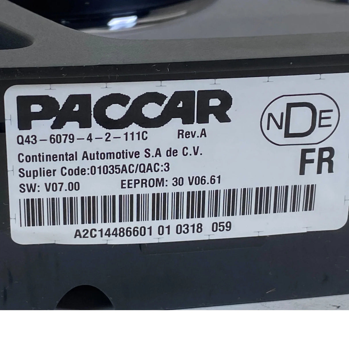 Q43607942111C Genuine Paccar Instrument Cluster - Truck To Trailer