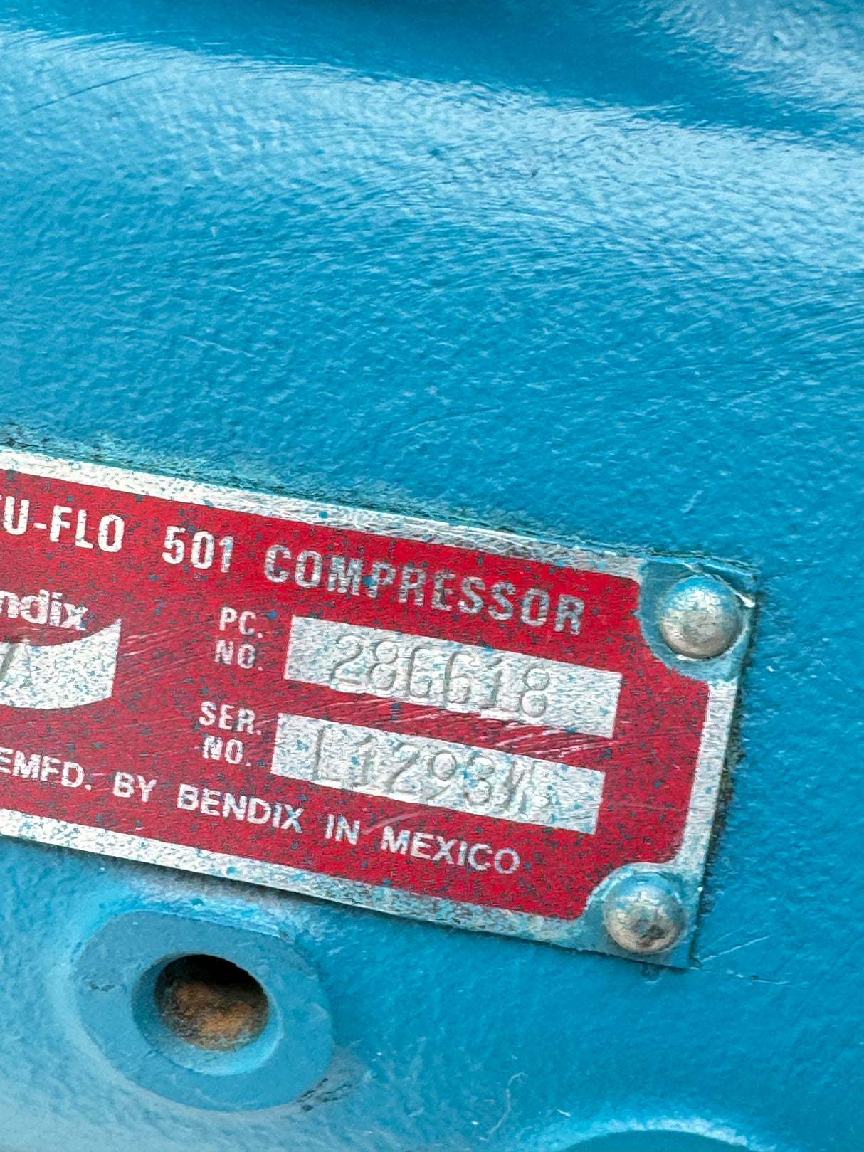 286618BXR Genuine Paccar Air Brake Compressor for Kenworth and Peterbilt