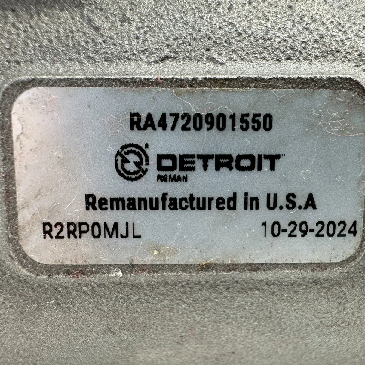 EA4720901050 Genuine Detroit Diesel Fuel Injection Pump For DD15 / DD16 - Truck To Trailer