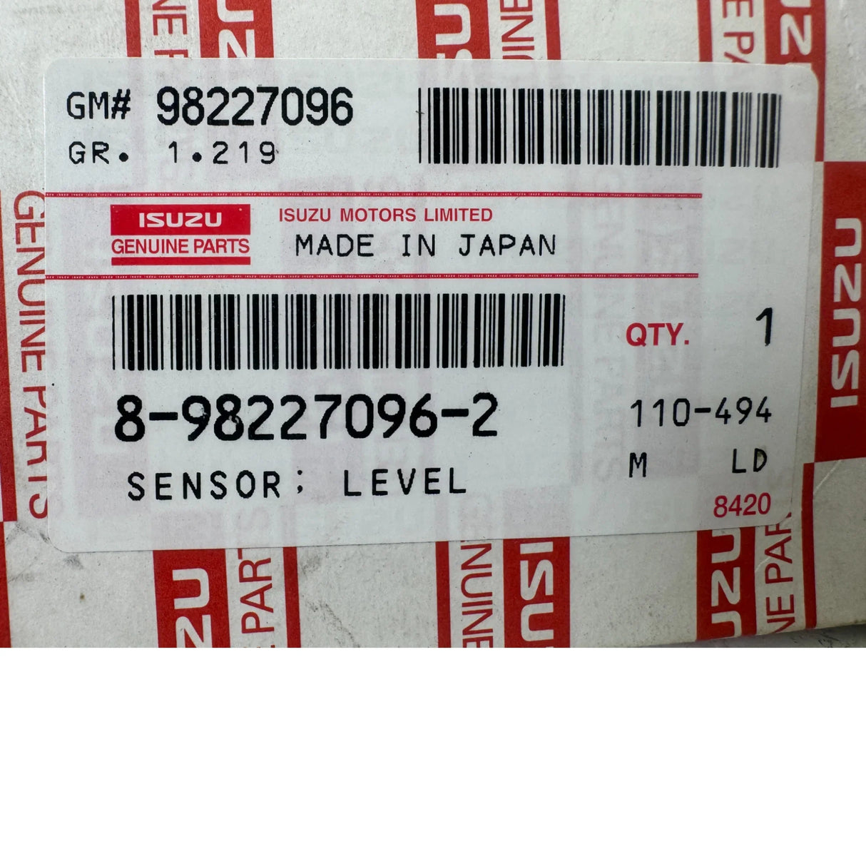 8982270962 Genuine Isuzu Level Sensor - Truck To Trailer