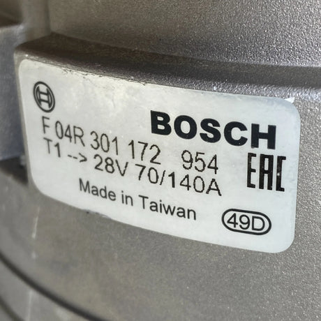 F04R301172 Genuine Bosch Alternator 28V - Truck To Trailer