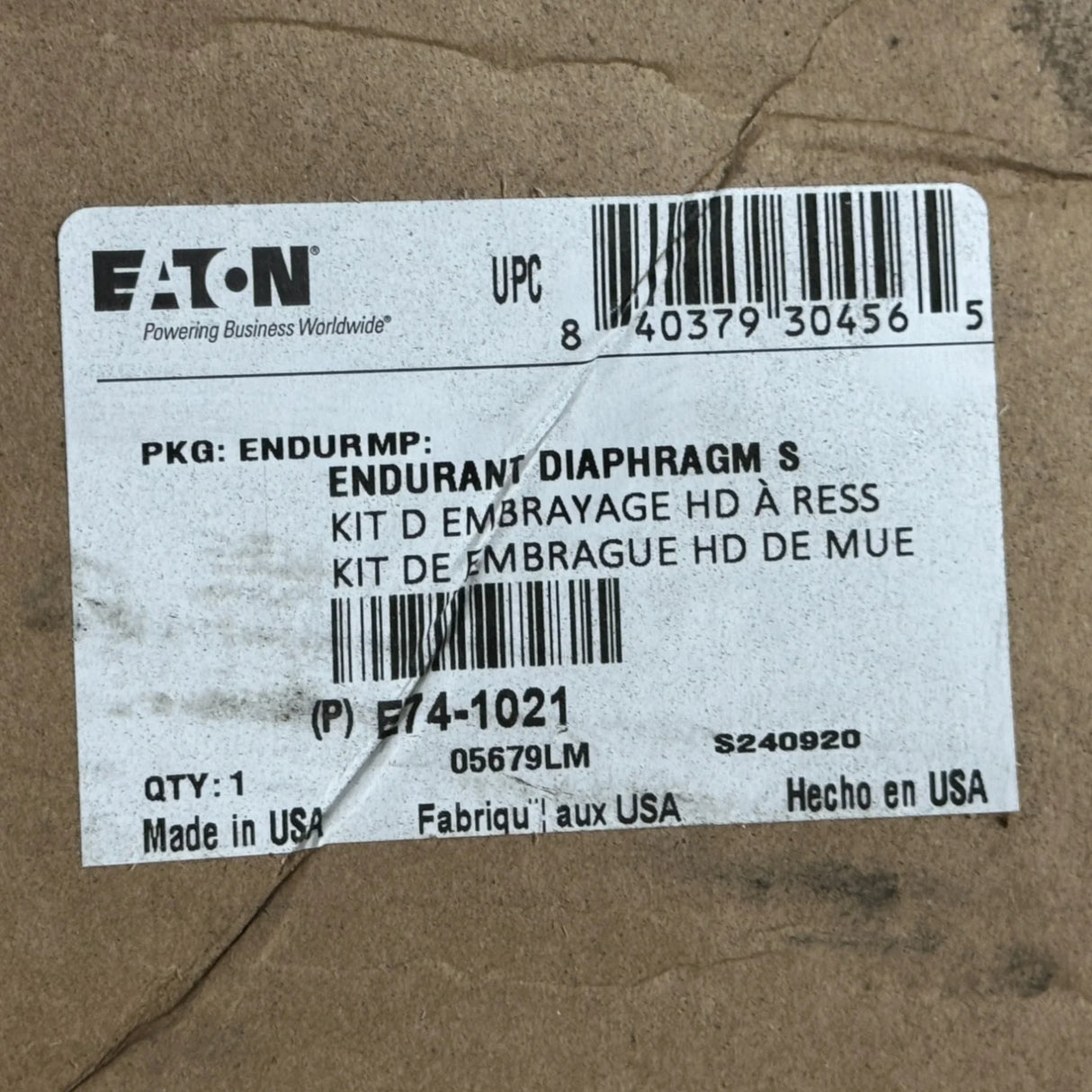 E74-1021 Genuine Eaton Clutch Kit 15,5in - Truck To Trailer