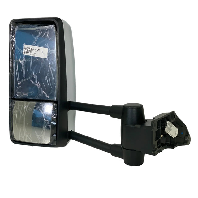 R59-6144-222100 Genuine Kenworth Left Side Chrome Mirror Assembly - Truck To Trailer