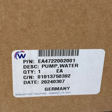 EA4722000701 Genuine Detroit Diesel Water Pump For Dd13 Dd15 - Truck To Trailer