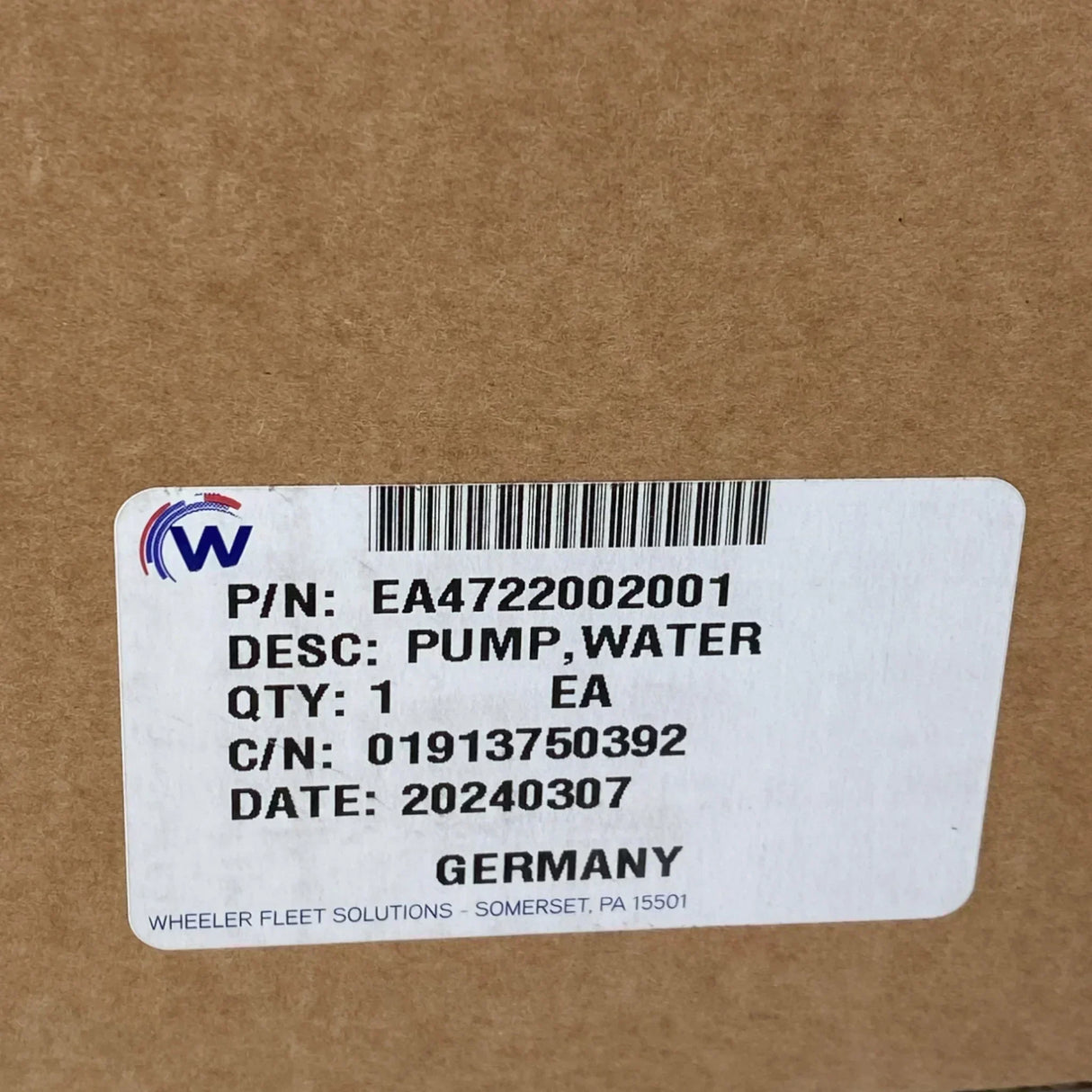 Ea4722001601 Genuine Detroit Diesel Water Pump For Dd15 Dd13