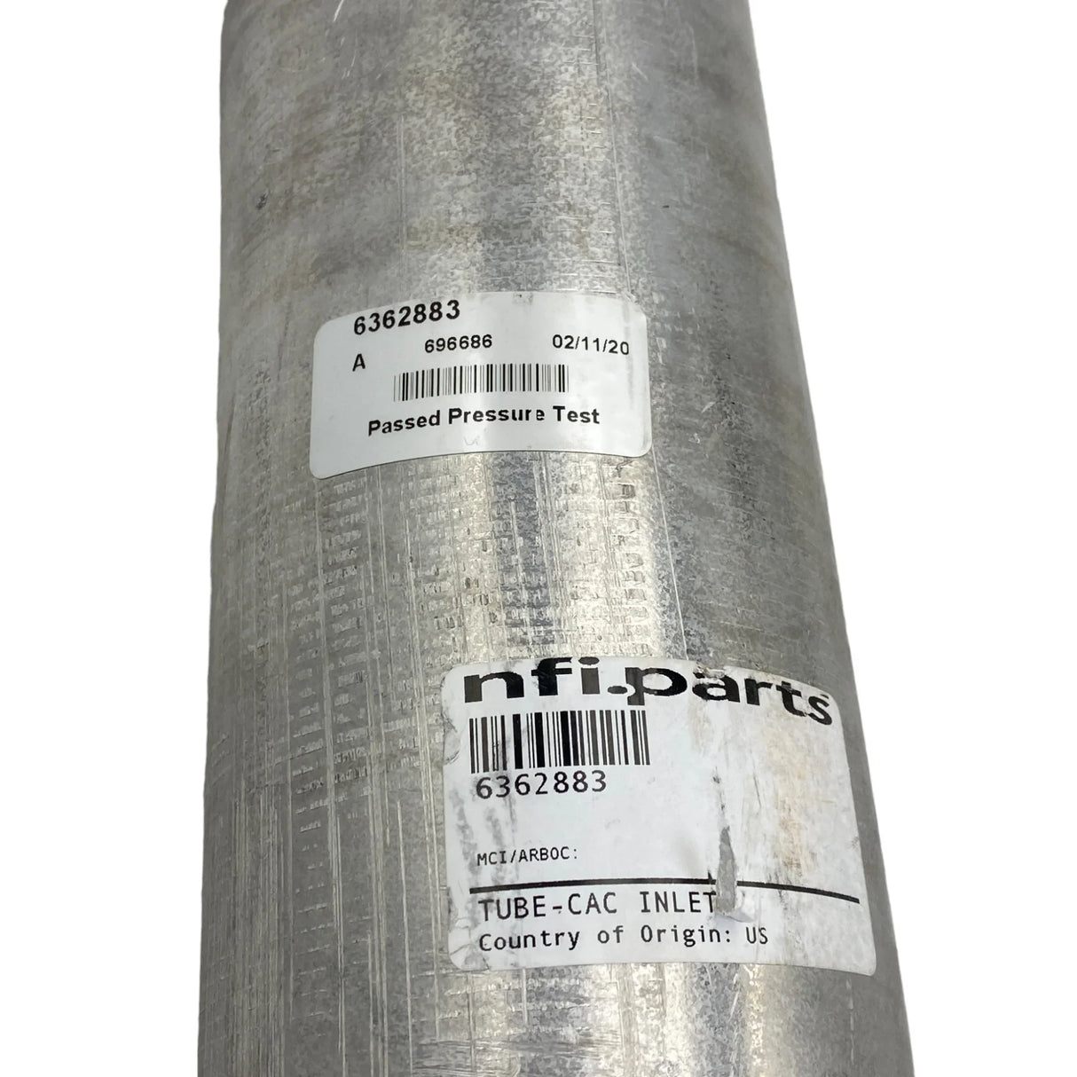 6362883 Genuine Paccar CAC Inlet Tube 3.8inch - Truck To Trailer