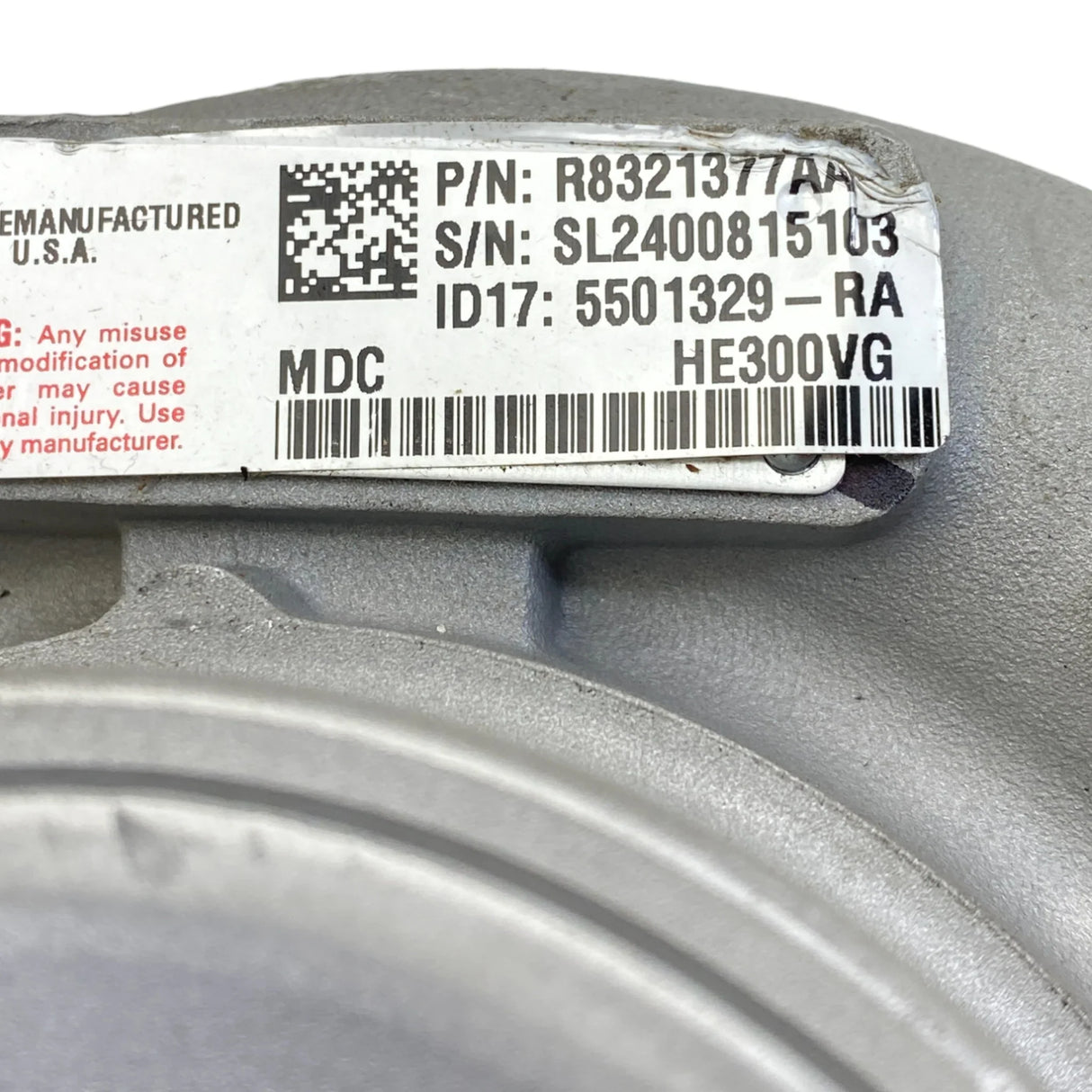 R8321377Aa Oem Mopar Turbocharger With Actuator He300Vg For Dodge 6.7 - Truck To Trailer