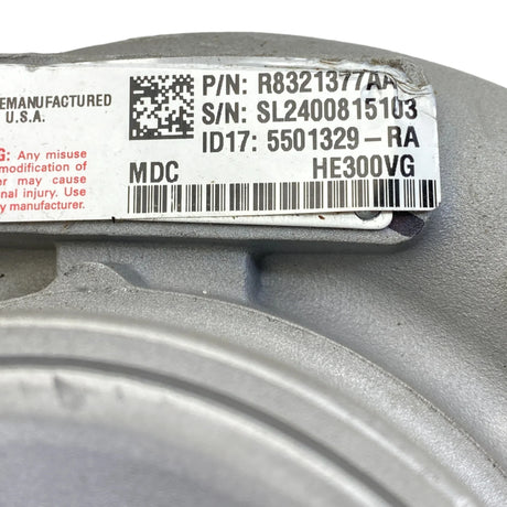 R8321377Aa Oem Mopar Turbocharger With Actuator He300Vg For Dodge 6.7 - Truck To Trailer
