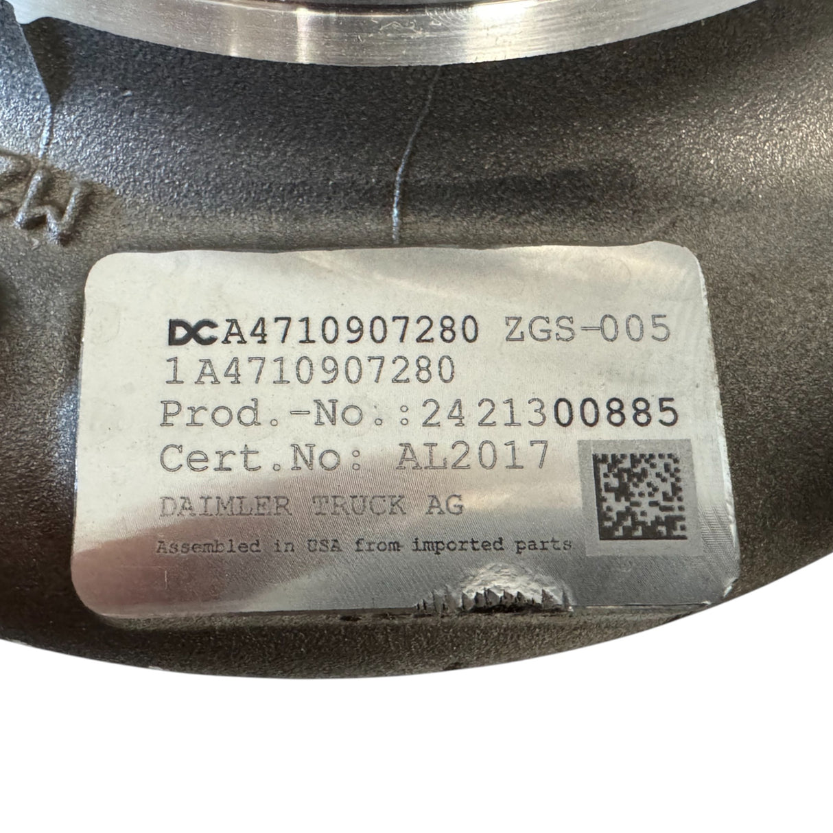 DDERA4710907280 Genuine Detroit Diesel Turbocharger GHG17