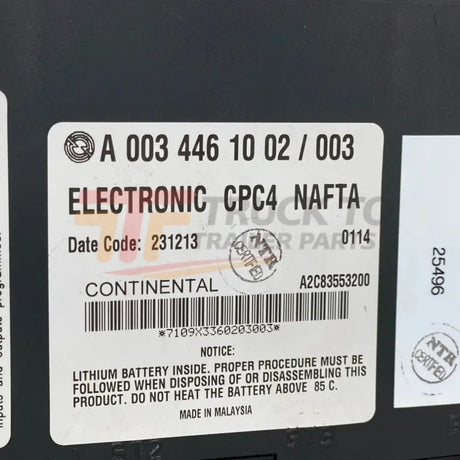 A0034461002 Freightliner Cascadia Cpc Module Cpc4 - Truck To Trailer
