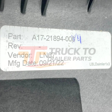 A1721894004 Genuine Freightliner Left Side Outer Tall Hood Bezel - Truck To Trailer