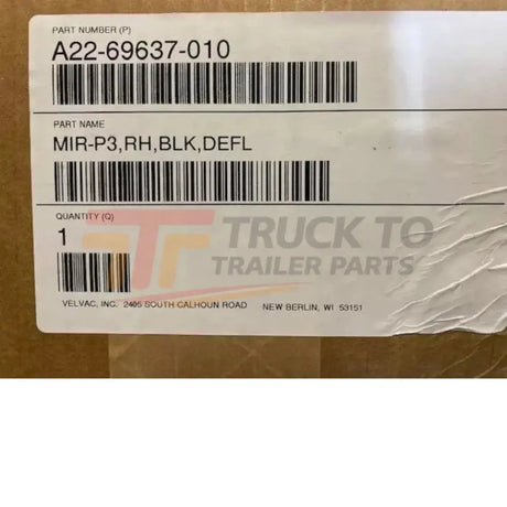 A2269637003 Genuine Freightliner Right Side Mirror Assembly - Truck To Trailer