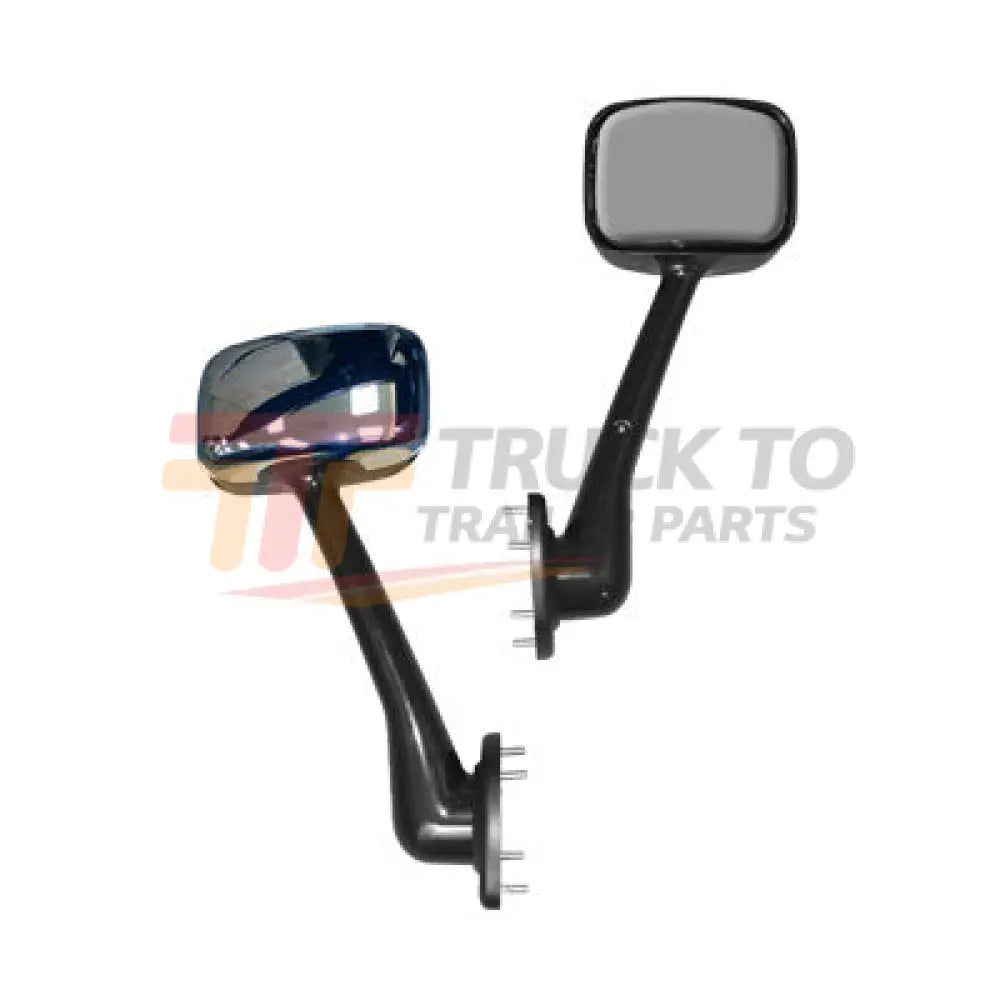 A2266565003 Genuine Freightliner Cascadia Right Side Chrome Hood Mount Mirror - Right Hand Chrome