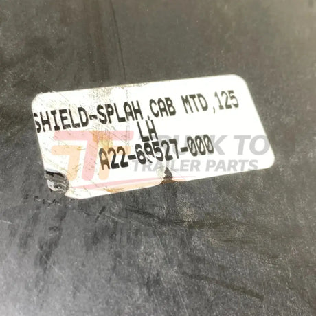 A2263542004 Genuine Freightliner Left Side Fender Splash Shield - Truck To Trailer