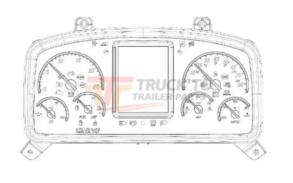 A2274911101 Genuine Freightliner Speedometer Instrument Cluster - Truck To Trailer