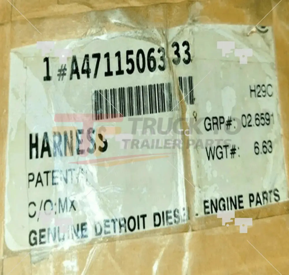 A4711506333 Genuine Detroit Diesel Engine Harness - Truck To Trailer