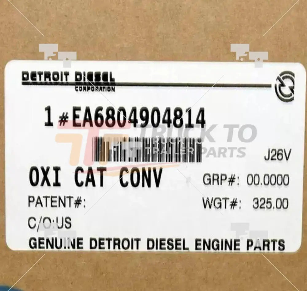A6804904814 Genuine Detroit Diesel Aftertreatment - Truck To Trailer