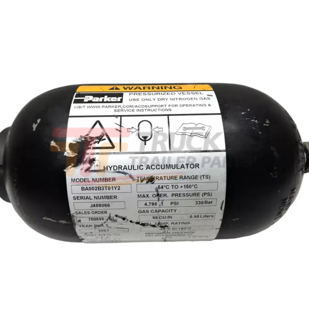 BA002B3T01Y2 Parker Bladder Accumulator - Truck To Trailer