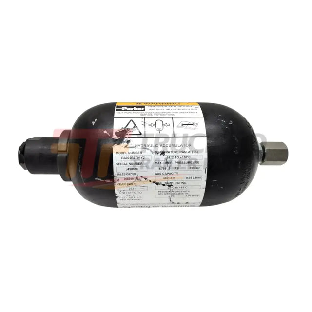 BA002B3T01Y2 Parker Bladder Accumulator - Truck To Trailer