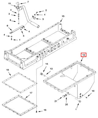 3201960 Cummins Oil Pan