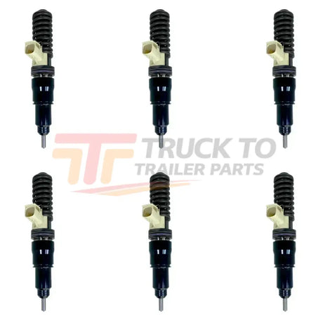 BEBE4F09001 Genuine Mack Injectors Set Of Six 6 For D13 Mp8 - Truck To Trailer