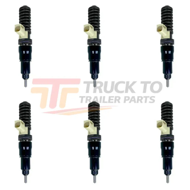 BEBE4F09001 Genuine Mack Injectors Set Of Six 6 For D13 Mp8 - Truck To Trailer