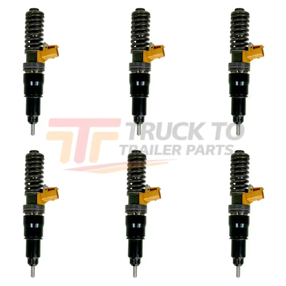 BEBE4L15001 Genuine Volvo Injectors Set Of Six 6 For Volvo D11 Mack Mp7 - Truck To Trailer