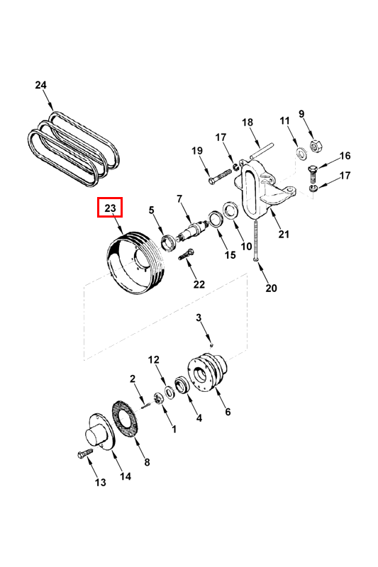 151895 Cummins Fan Pulley