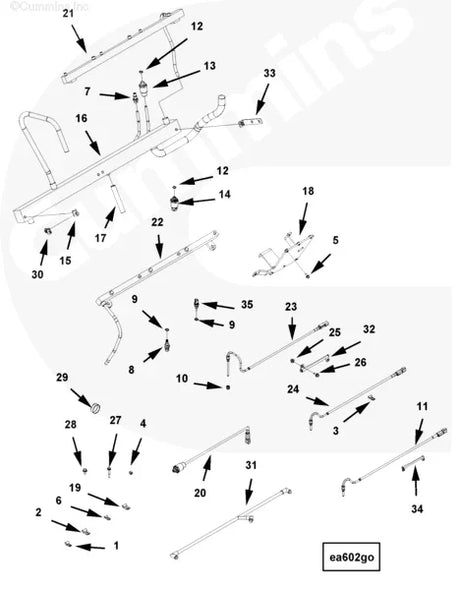 Cummins 3642489 Wiring Harness - Truck To Trailer