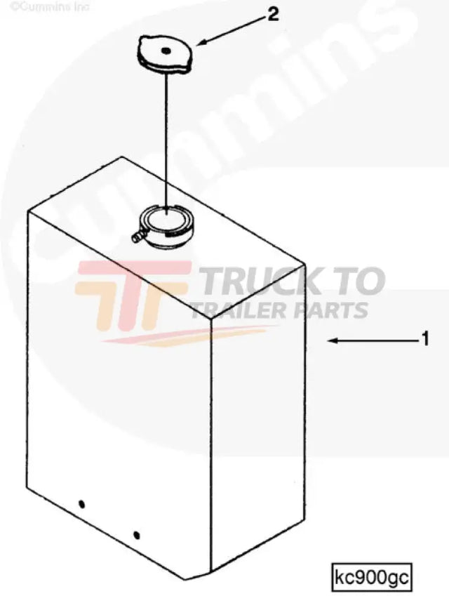 Cummins 3914298 Expansion Tank - Truck To Trailer