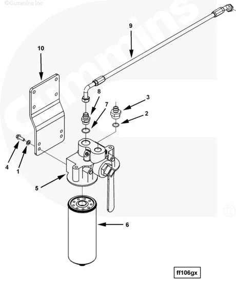 Cummins 4019614 Flexible Hose - Truck To Trailer