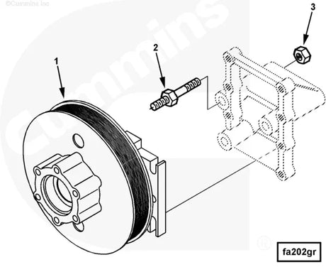 Cummins 4022709 Fan Hub - Truck To Trailer