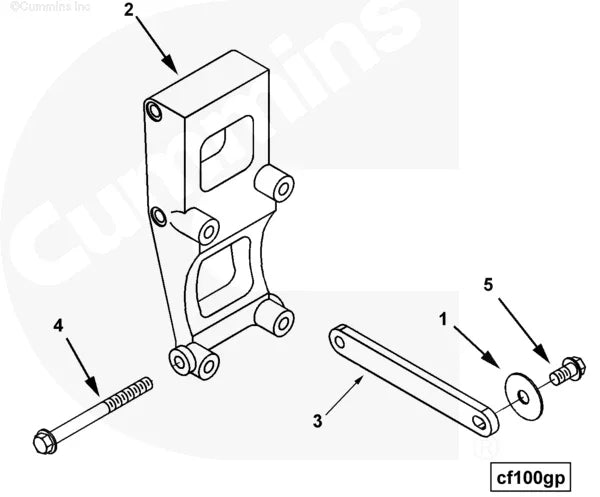 Cummins 4026535 Freon Compressor Support - Truck To Trailer