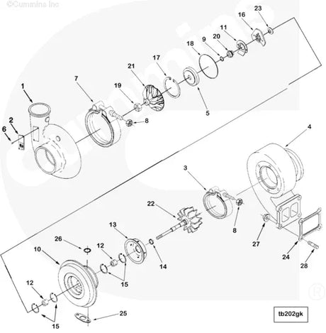 Cummins 4035468 Turbocharger Compressor Impeller - Truck To Trailer