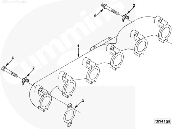 Cummins 4063519 Exhaust Manifold - Truck To Trailer