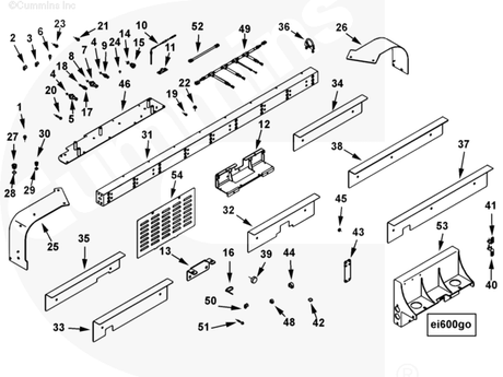 Cummins 4065617 Heat Exchanger Bracket - Truck To Trailer
