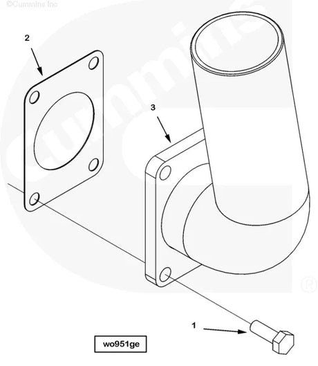 Cummins 4097234 Coupling Tube - Truck To Trailer