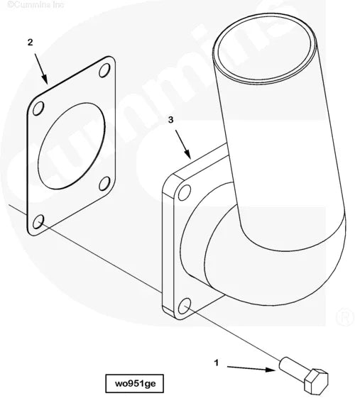 Cummins 4097234 Coupling Tube - Truck To Trailer