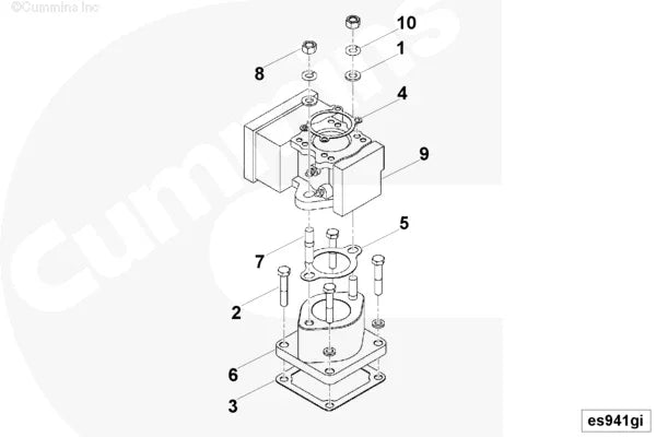 Cummins 4099468 Air Inlet Adapter - Truck To Trailer